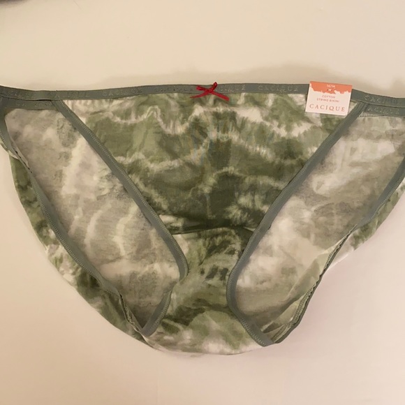 Lane Bryant Intimates & Sleepwear 416 Green Tie Dye Cotton String